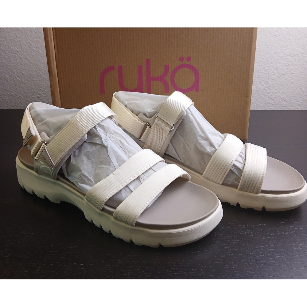 Ryka Beyond Women Gardenia White Casual Athletic Sandals J3089F1100 Size 12M
